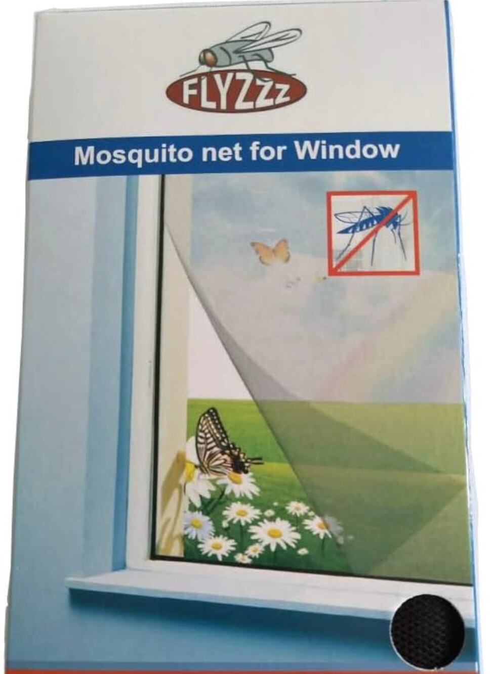 DIY Self-adhesive Window Screen Netting Mesh Curtain, (5 Packs, Black)